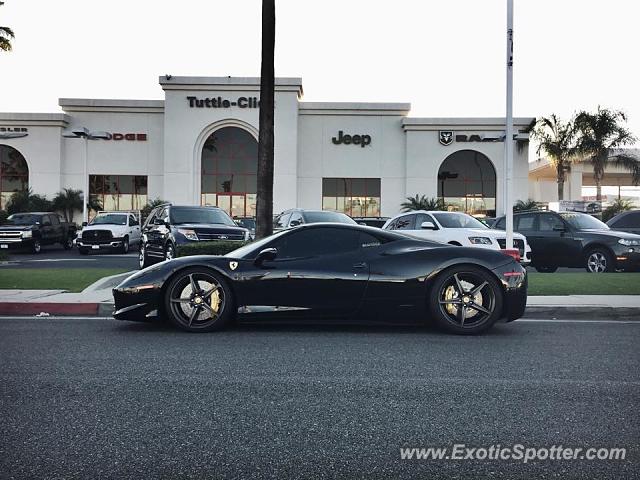 Ferrari 458 Italia spotted in Irvine, California