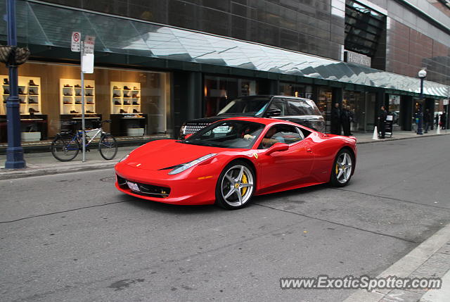 Ferrari 458 Italia spotted in Toronto, Canada