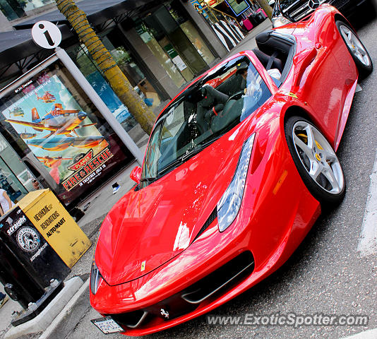 Ferrari 458 Italia spotted in Vancouver, Canada