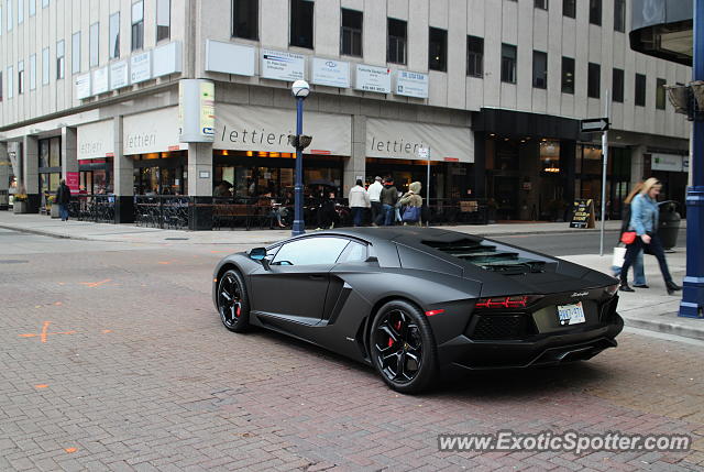 Lamborghini Aventador spotted in Toronto, Canada