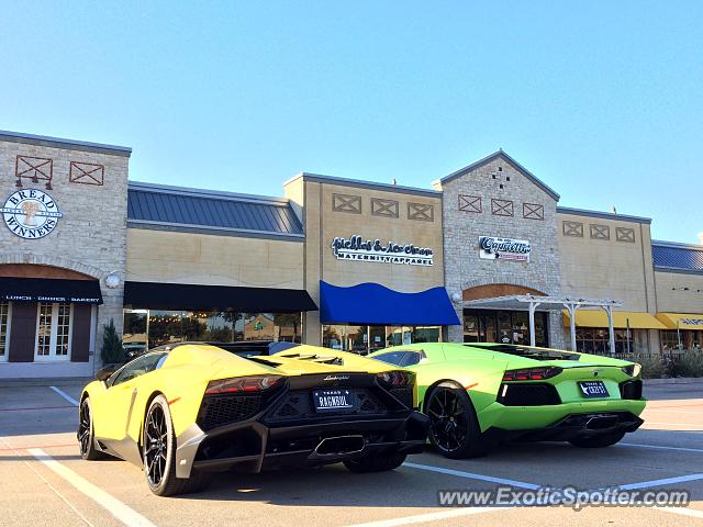 Lamborghini Aventador spotted in Dallas, Texas