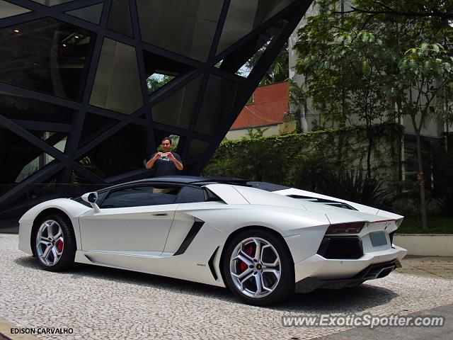 Lamborghini Aventador spotted in São Paulo, Brazil