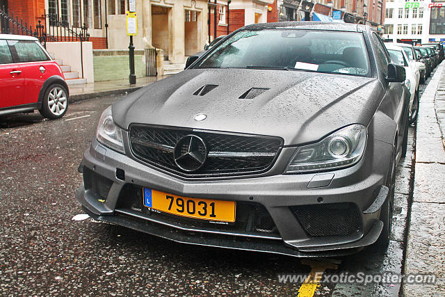 Mercedes C63 AMG Black Series spotted in London, United Kingdom