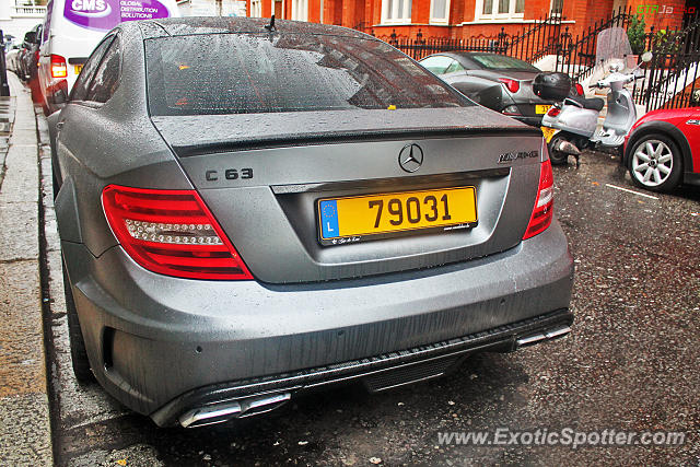 Mercedes C63 AMG Black Series spotted in London, United Kingdom