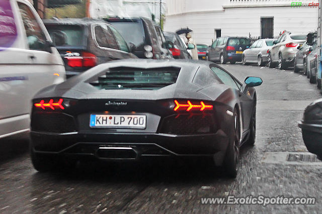 Lamborghini Aventador spotted in London, United Kingdom