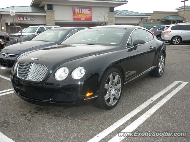 Bentley Continental spotted in Castle pines, Colorado