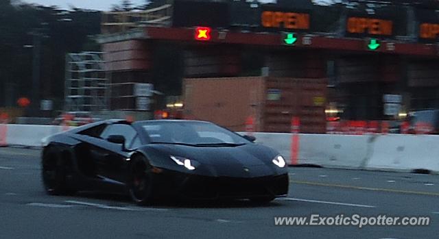 Lamborghini Aventador spotted in San Francisco, California