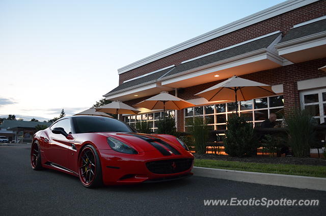 Ferrari California spotted in Newtown, Connecticut