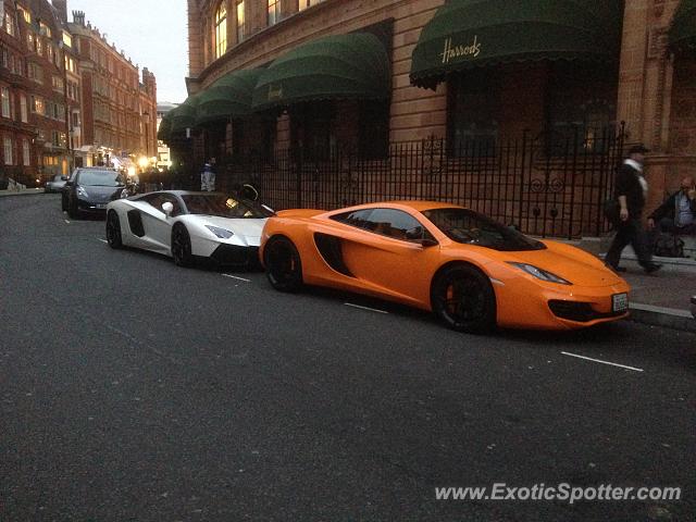 Lamborghini Aventador spotted in London, United Kingdom