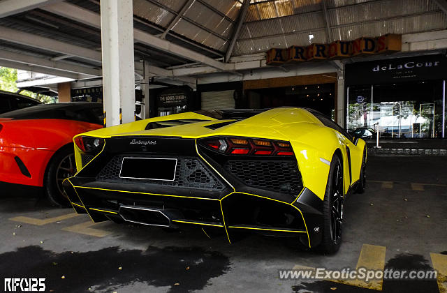 Lamborghini Aventador spotted in Jakarta, Indonesia