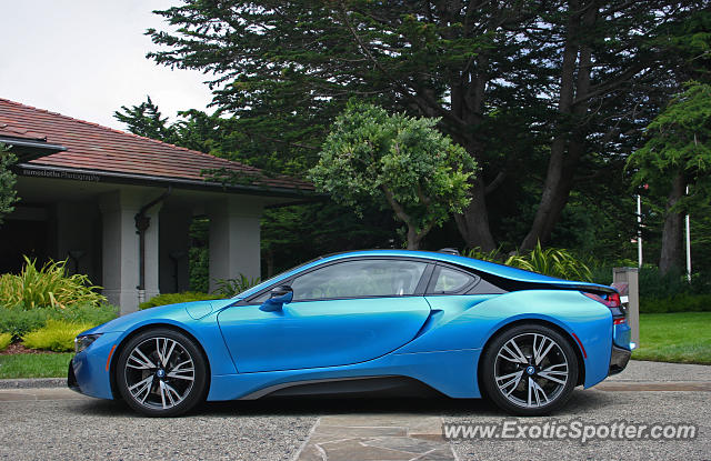 BMW I8 spotted in Pebble Beach, California