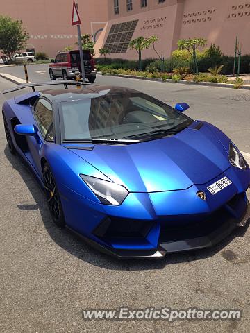 Lamborghini Aventador spotted in Dubai, United Arab Emirates