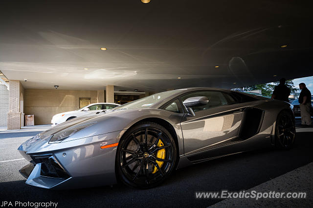 Lamborghini Aventador spotted in Hershey, Pennsylvania