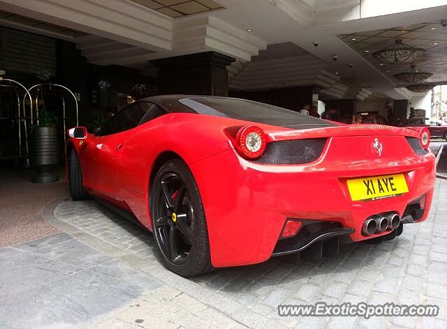 Ferrari 458 Italia spotted in London, United Kingdom