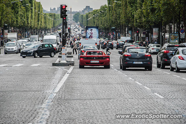 Ferrari Testarossa spotted in Paris, France