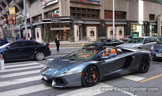 Lamborghini Aventador spotted in Toronto, Ontario, Canada