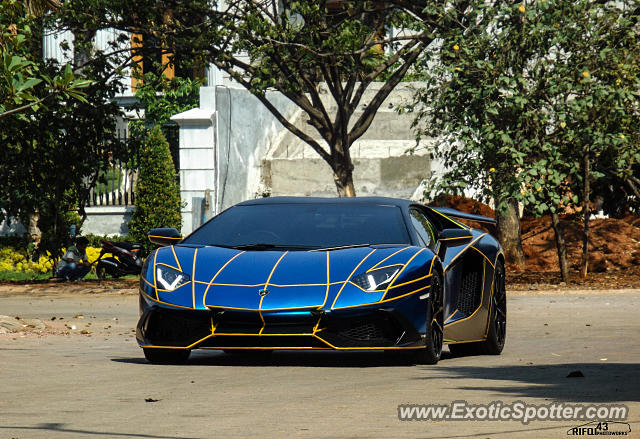 Lamborghini Aventador spotted in Jakarta, Indonesia