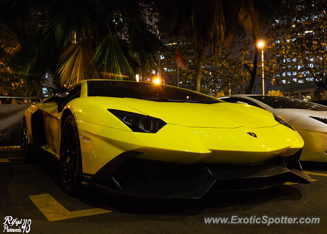 Lamborghini Aventador spotted in Jakarta, Indonesia