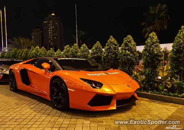 Lamborghini Aventador spotted in Jakarta, Indonesia