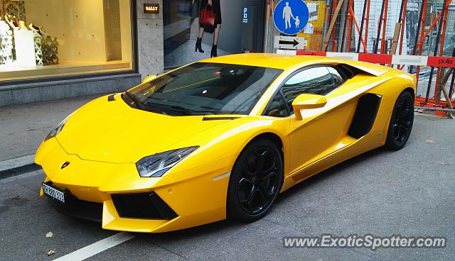 Lamborghini Aventador spotted in Zurich, Switzerland