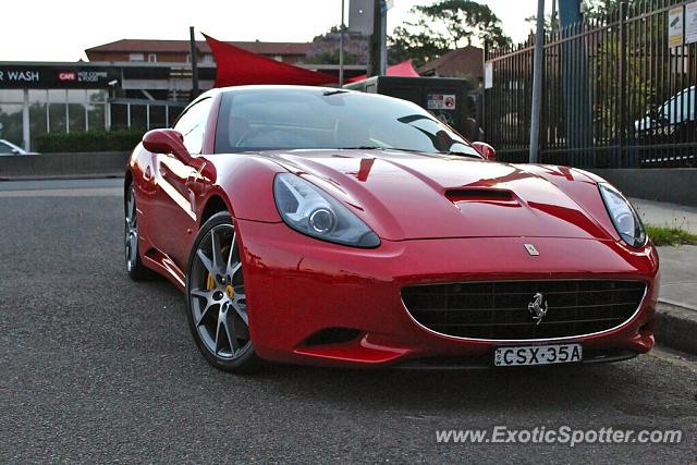 Ferrari California spotted in Sydney, Australia