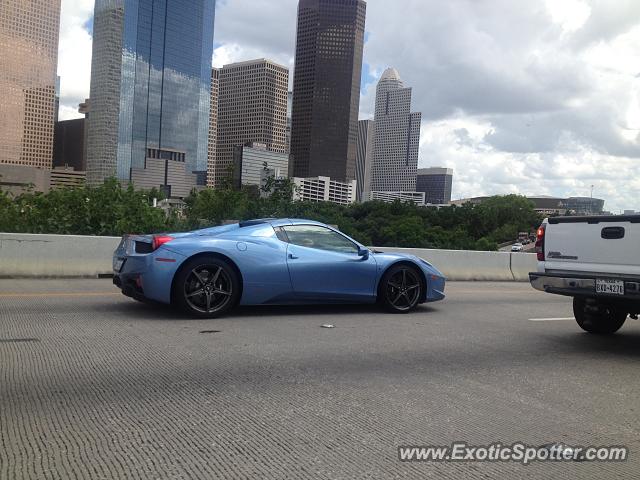 Ferrari 458 Italia spotted in Houston, Texas