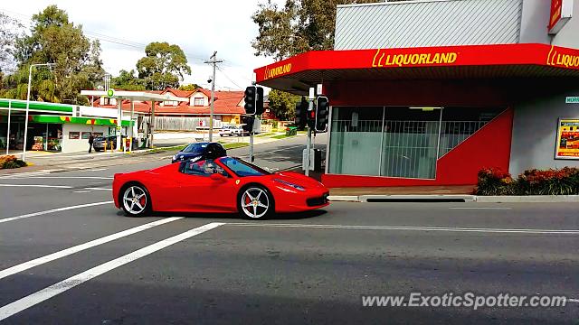 Ferrari 458 Italia spotted in Sydney, Australia