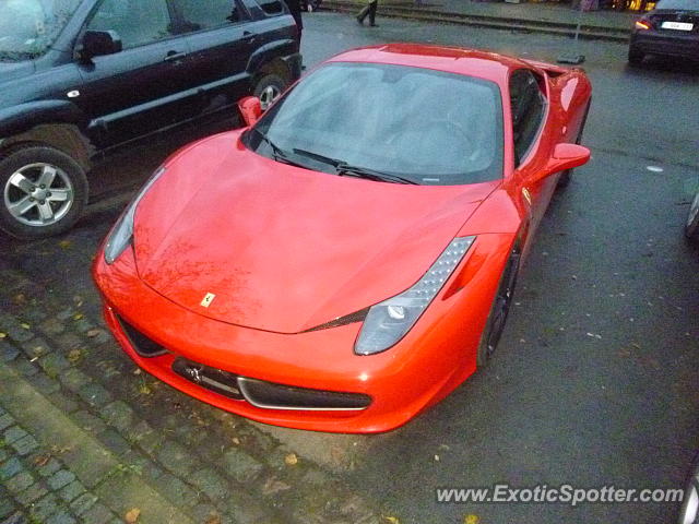 Ferrari 458 Italia spotted in Durbuy, Belgium