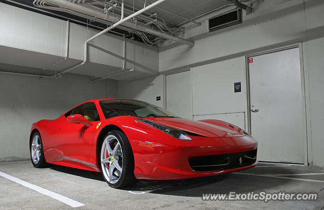 Ferrari 458 Italia spotted in San Jose, California