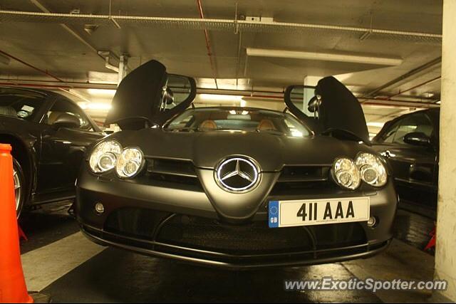 Mercedes SLR spotted in London, United Kingdom