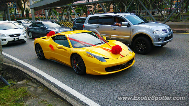 Ferrari 458 Italia spotted in Kuala Lumpur, Malaysia