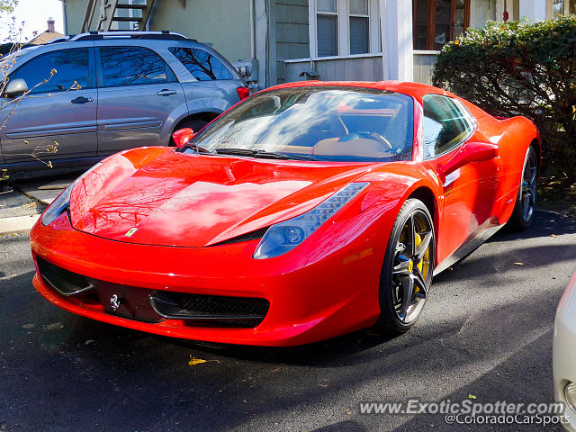 Ferrari 458 Italia spotted in Greenwich, Connecticut