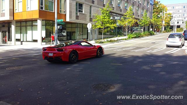 Ferrari 458 Italia spotted in Seattle, Washington