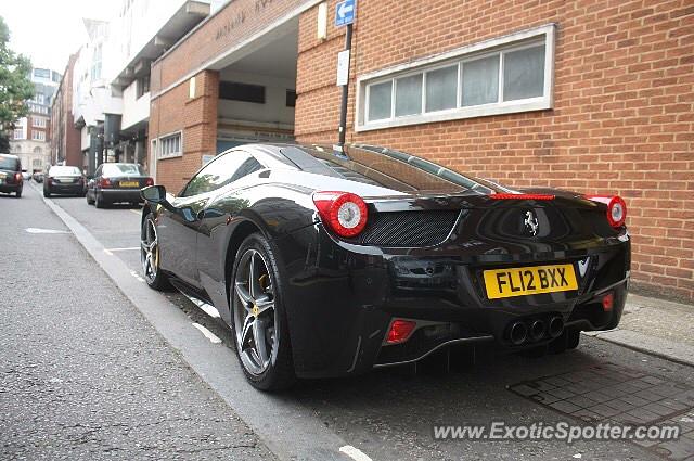 Ferrari 458 Italia spotted in London, United Kingdom