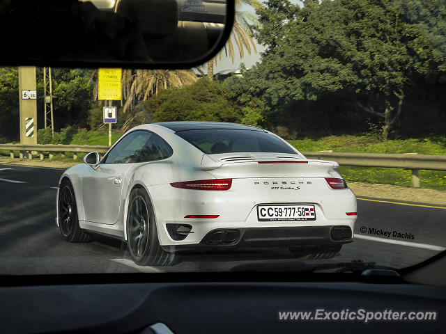 Porsche 911 Turbo spotted in Tel Aviv, Israel