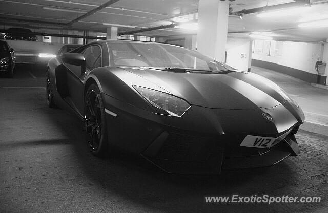 Lamborghini Aventador spotted in London, United Kingdom