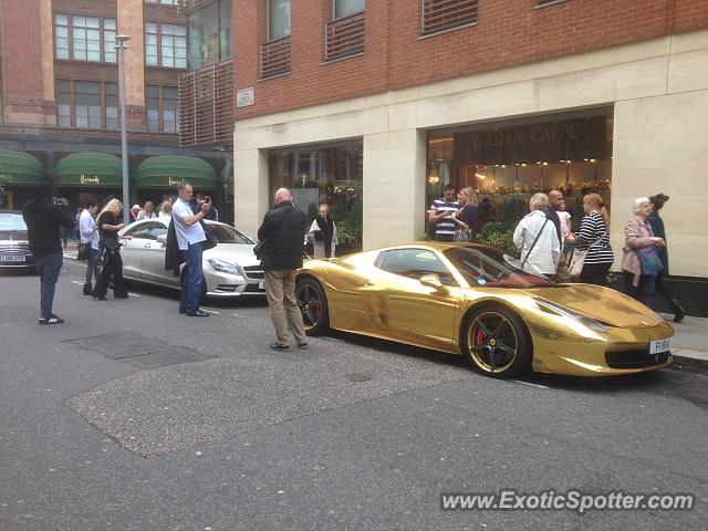 Ferrari 458 Italia spotted in London, United Kingdom