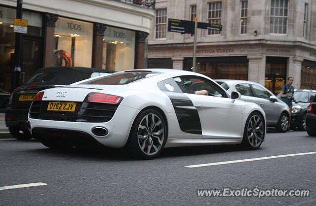 Audi R8 spotted in London, United Kingdom