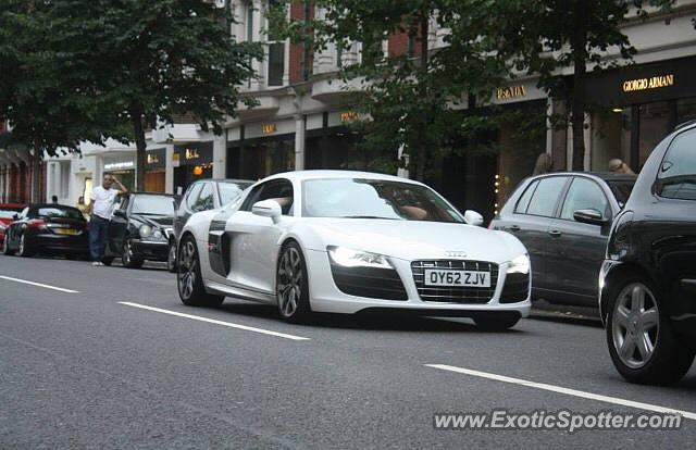 Audi R8 spotted in London, United Kingdom