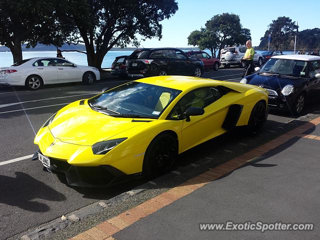 Lamborghini Aventador spotted in Auckland, New Zealand