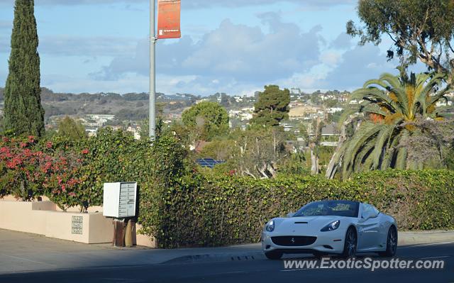 Ferrari California spotted in La Jolla, California