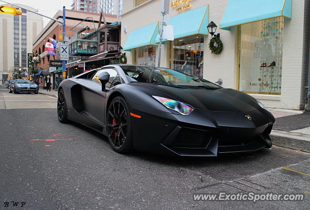 Lamborghini Aventador spotted in Toronto, Canada