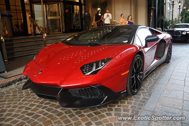 Lamborghini Aventador spotted in Beverly Hills, California