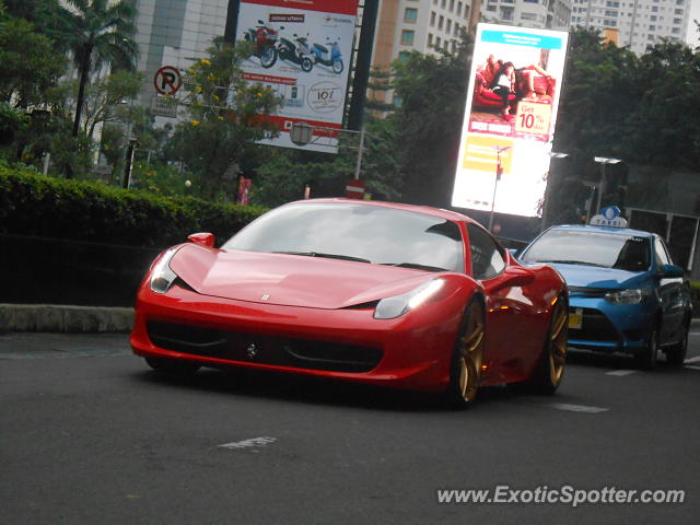 Ferrari 458 Italia spotted in Jakarta, Indonesia