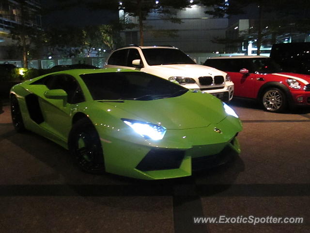 Lamborghini Aventador spotted in Jakarta, Indonesia