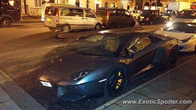 Lamborghini Aventador spotted in London, United Kingdom