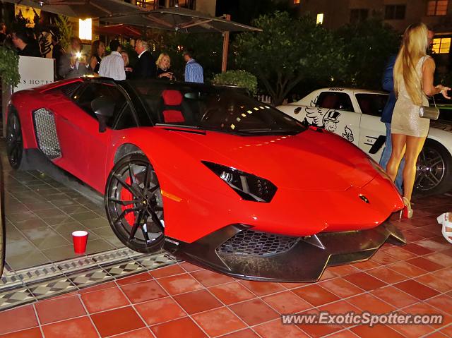 Lamborghini Aventador spotted in Miami, Florida