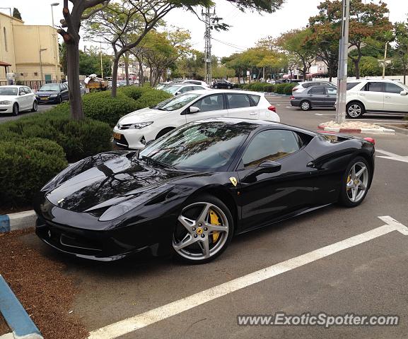 Ferrari 458 Italia spotted in Kiryat Motzkin, Israel