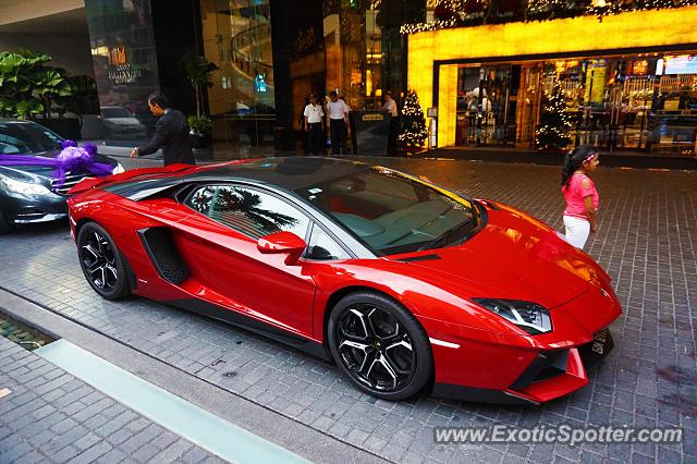 Lamborghini Aventador spotted in Kuala Lumpur, Malaysia