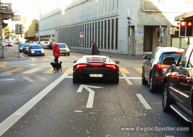 Lamborghini Huracan spotted in Zurich, Switzerland